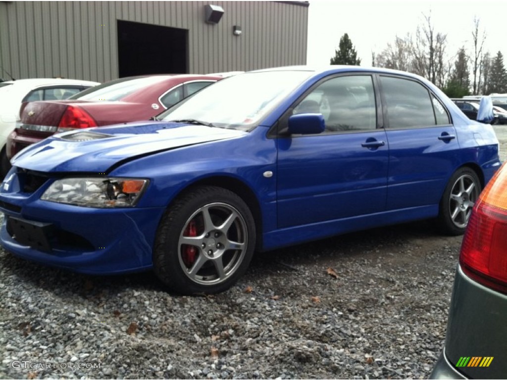 2003 Lancer Evolution VIII - Blue By You / Black/Blue photo #1