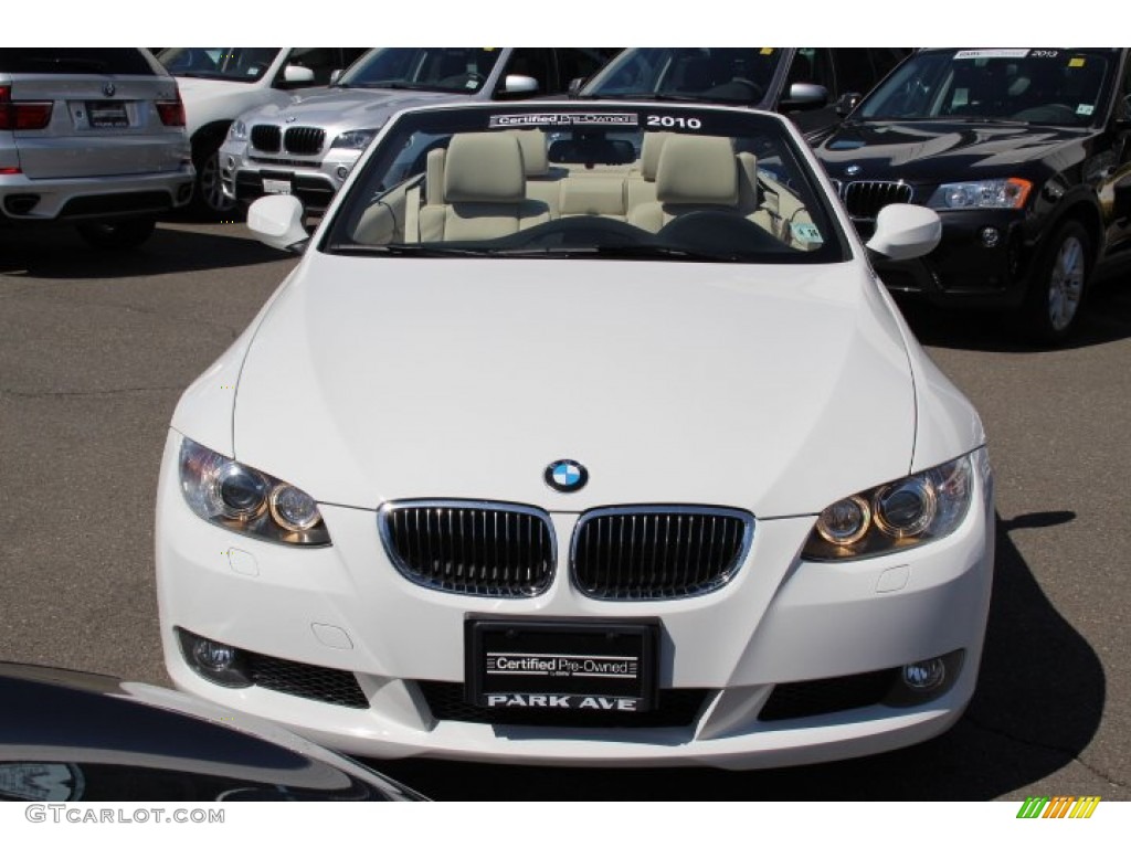 2010 3 Series 328i Convertible - Alpine White / Cream Beige photo #2