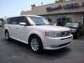 2011 White Platinum Metallic Tri-Coat Ford Flex SEL  photo #2