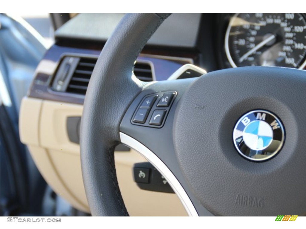 2011 3 Series 335i Sedan - Blue Water Metallic / Beige photo #17