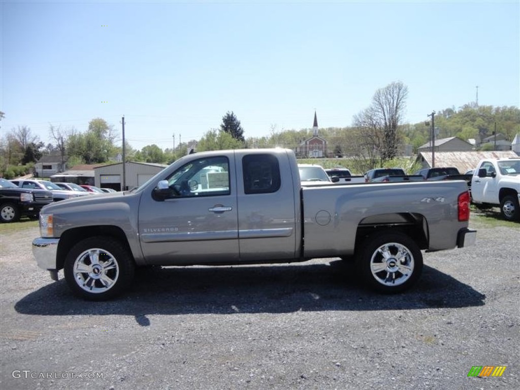 2013 Silverado 1500 LT Extended Cab 4x4 - Graystone Metallic / Ebony photo #4