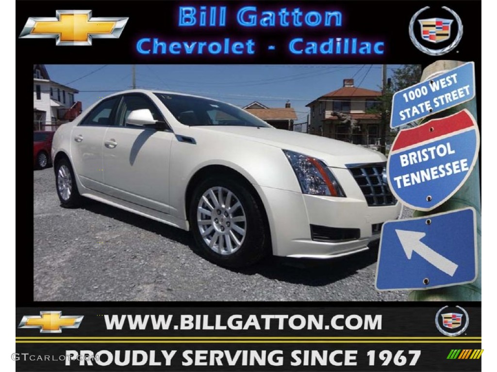 2013 CTS 3.0 Sedan - White Diamond Tricoat / Cashmere/Ebony photo #1