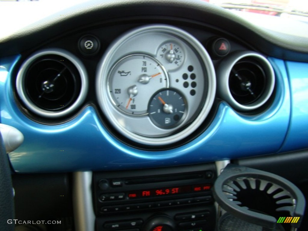 2005 Cooper S Hardtop - Electric Blue Metallic / Space Grey/Panther Black photo #12
