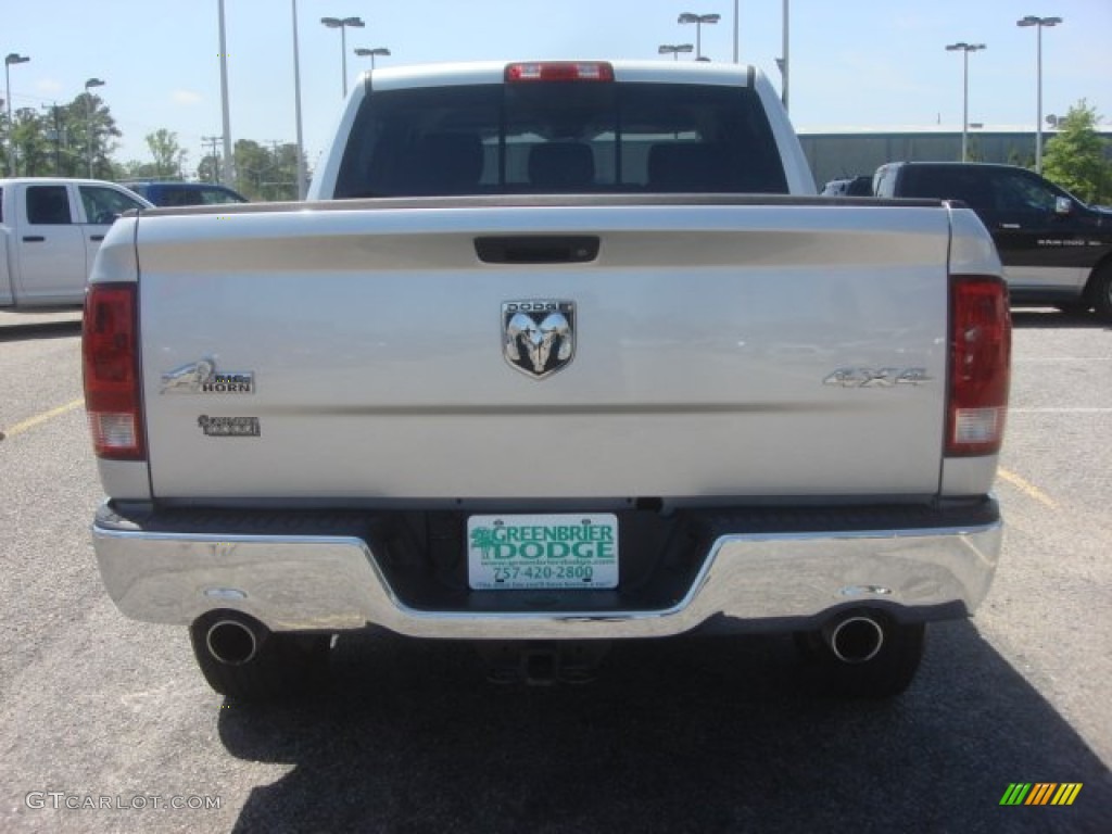 2010 Ram 1500 Big Horn Crew Cab 4x4 - Bright Silver Metallic / Dark Slate/Medium Graystone photo #5