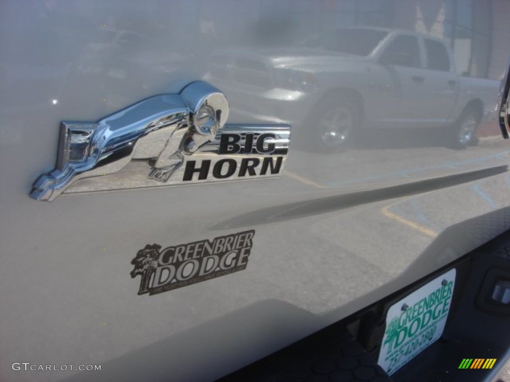 2010 Ram 1500 Big Horn Crew Cab 4x4 - Bright Silver Metallic / Dark Slate/Medium Graystone photo #14