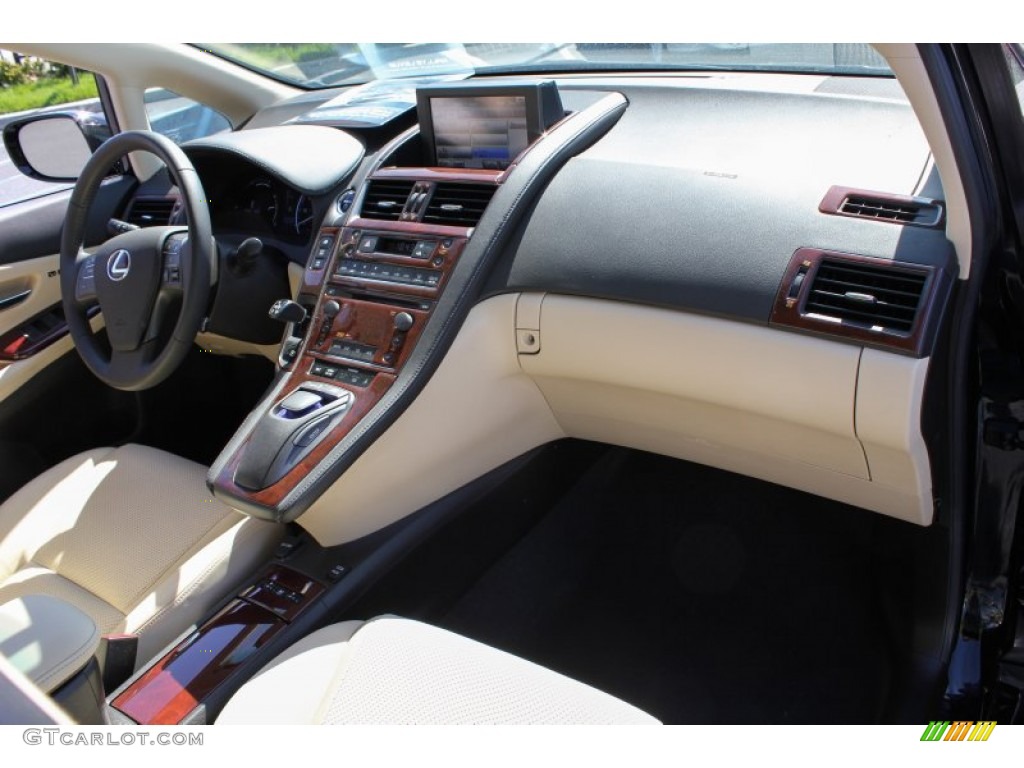 2010 HS 250h Hybrid Premium - Obsidian Black / Parchment photo #9