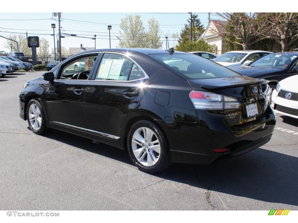 2010 HS 250h Hybrid Premium - Obsidian Black / Black photo #5