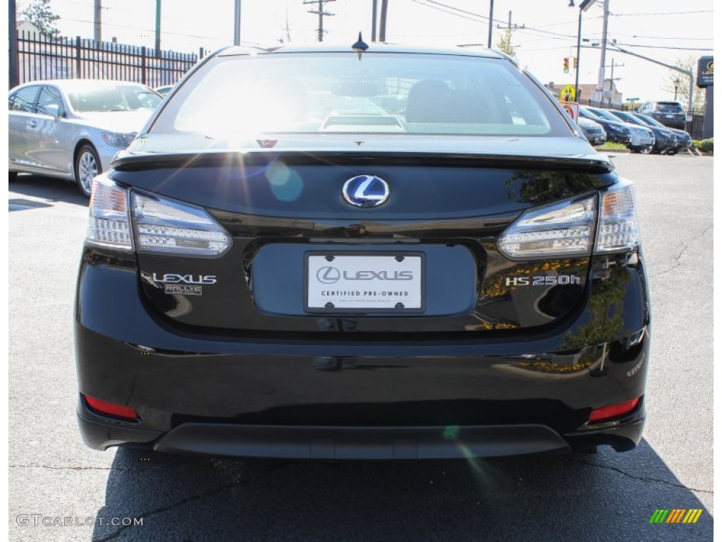 2010 HS 250h Hybrid Premium - Obsidian Black / Black photo #6