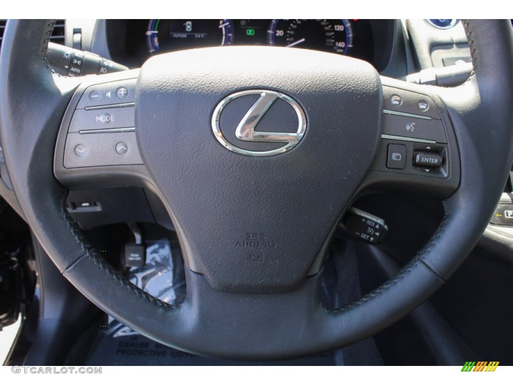 2010 HS 250h Hybrid Premium - Obsidian Black / Black photo #16