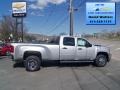 Silver Ice Metallic 2013 Chevrolet Silverado 3500HD LT Crew Cab 4x4 Dually