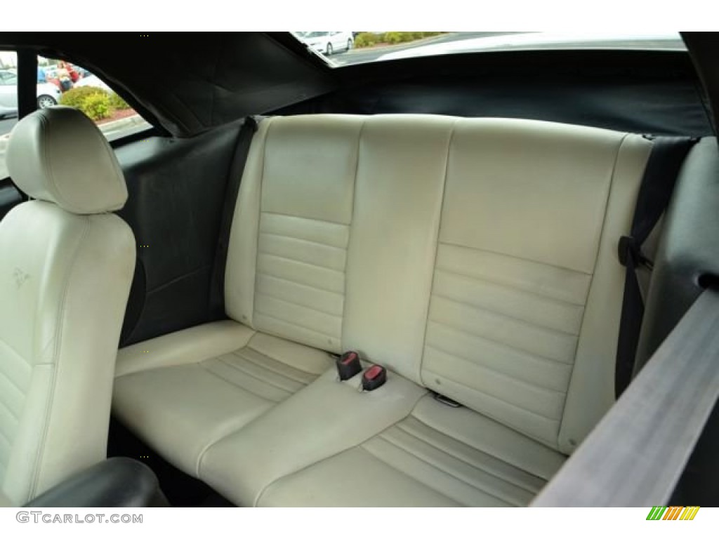 Ivory White Interior 2003 Ford Mustang GT Convertible Photo #80251835