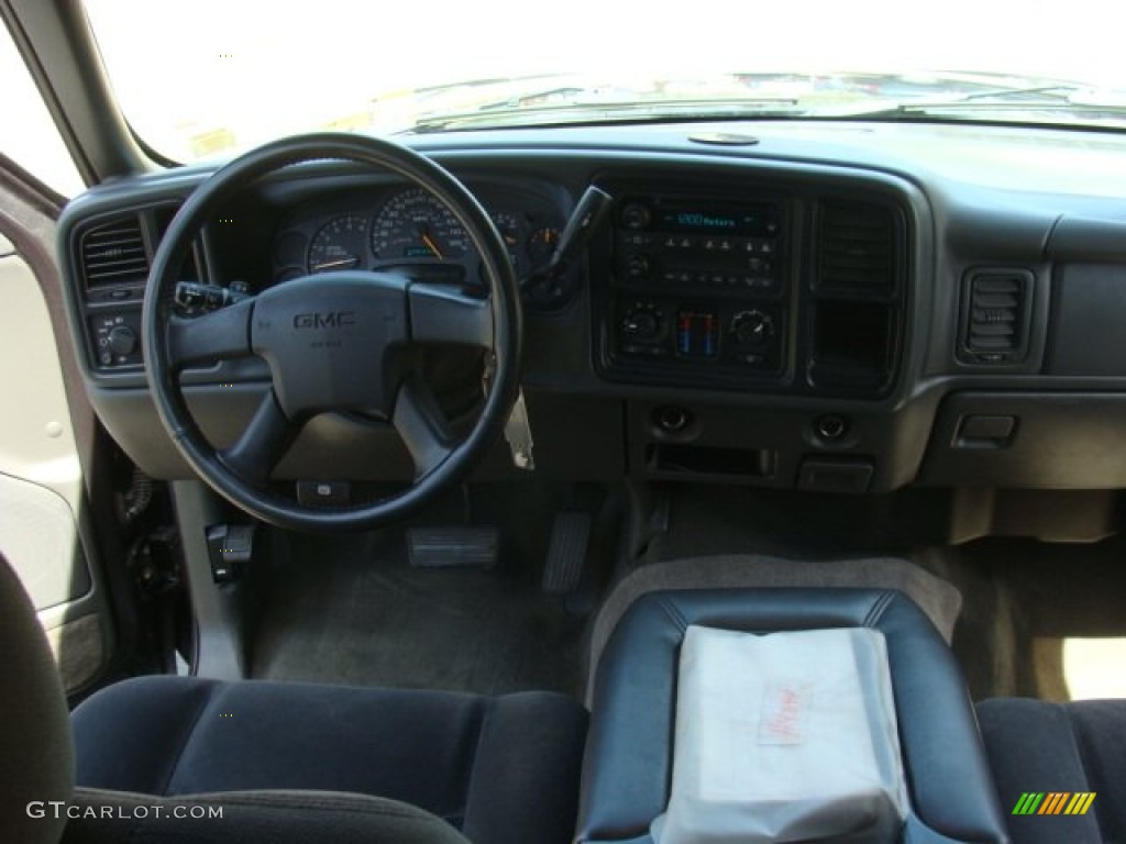 2005 Sierra 1500 SLE Extended Cab - Carbon Metallic / Dark Pewter photo #11