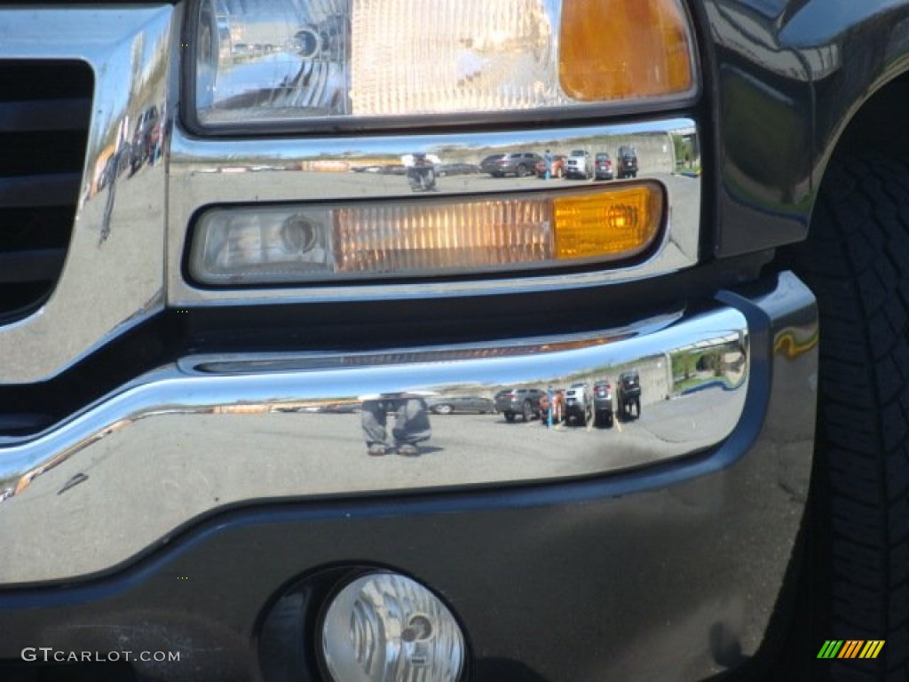 2005 Sierra 1500 SLE Extended Cab - Carbon Metallic / Dark Pewter photo #26