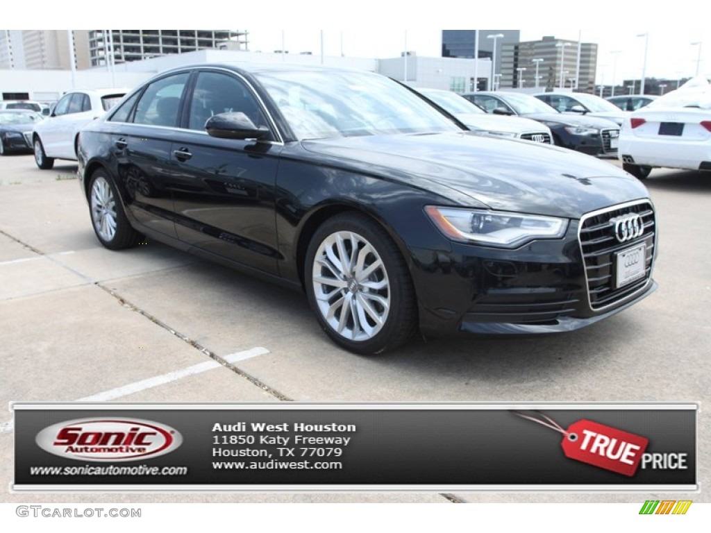 2013 A6 2.0T Sedan - Phantom Black Pearl Effect / Black photo #1