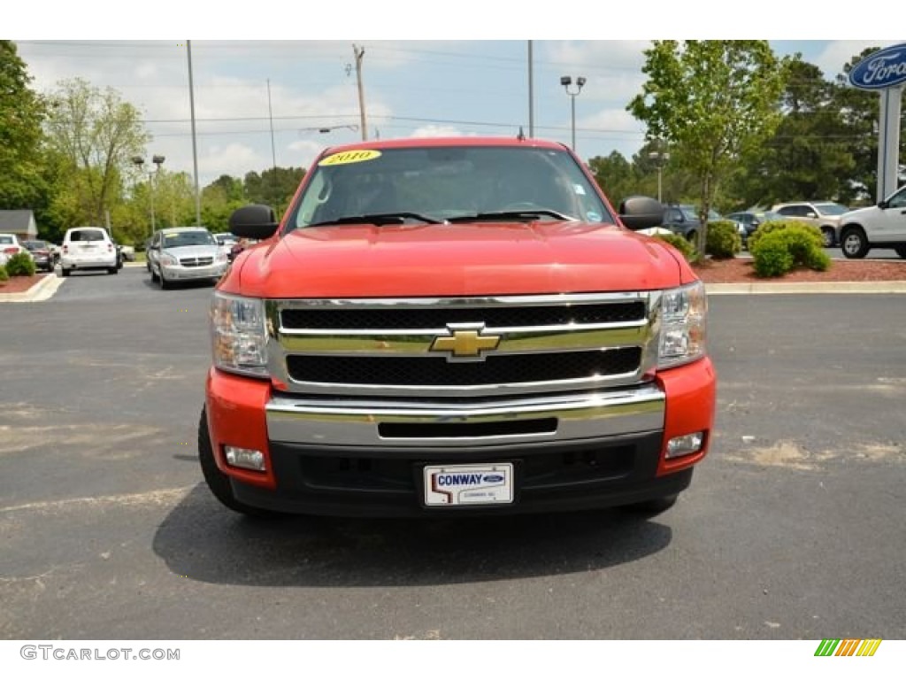 2010 Silverado 1500 LT Extended Cab - Victory Red / Ebony photo #2