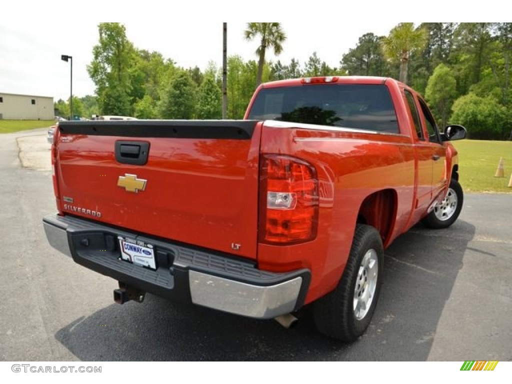 2010 Silverado 1500 LT Extended Cab - Victory Red / Ebony photo #5