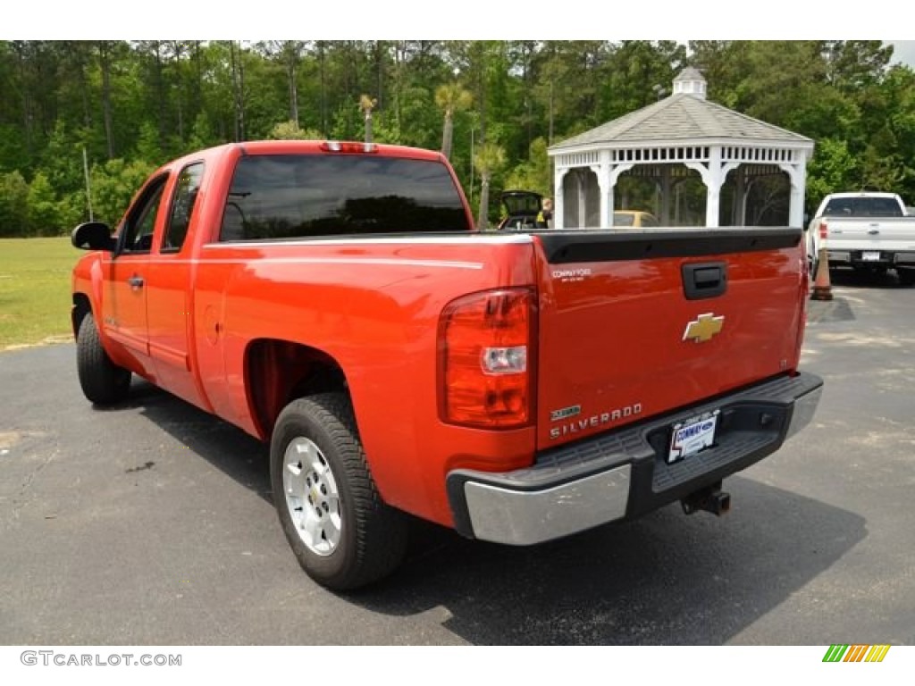 2010 Silverado 1500 LT Extended Cab - Victory Red / Ebony photo #8