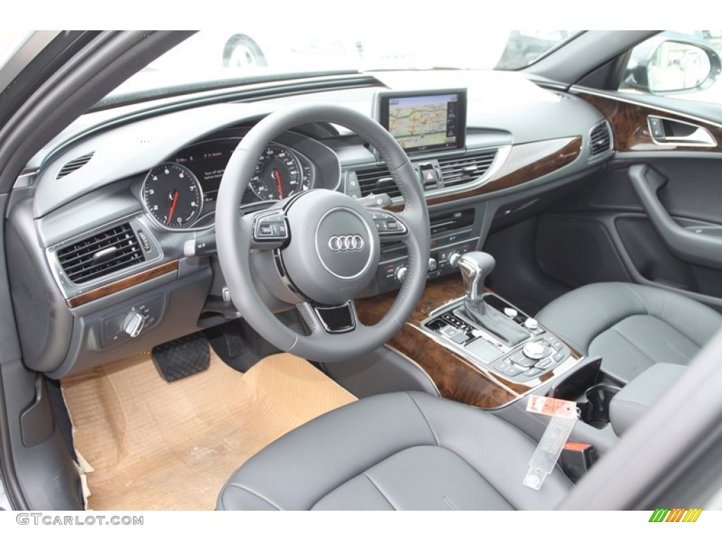 Black Interior 2013 Audi A6 2.0T Sedan Photo #80254794