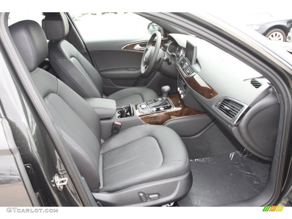 2013 A6 2.0T Sedan - Oolong Gray Metallic / Black photo #25