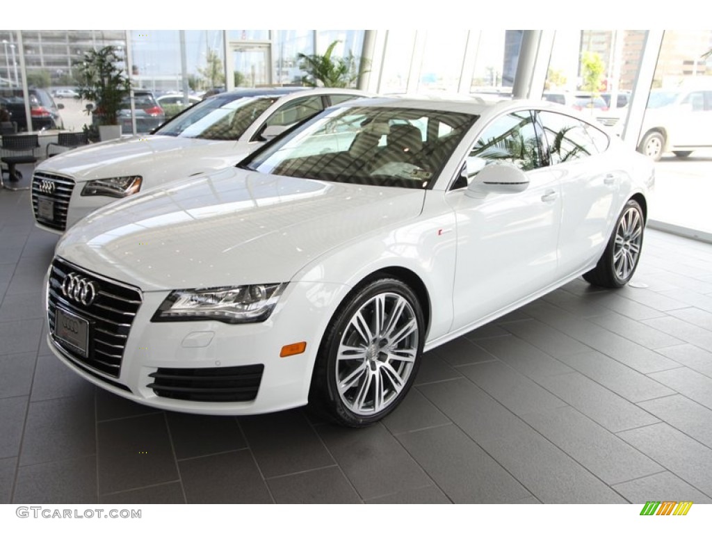 Glacier White Metallic 2013 Audi A7 3.0T quattro Premium Plus Exterior Photo #80255117