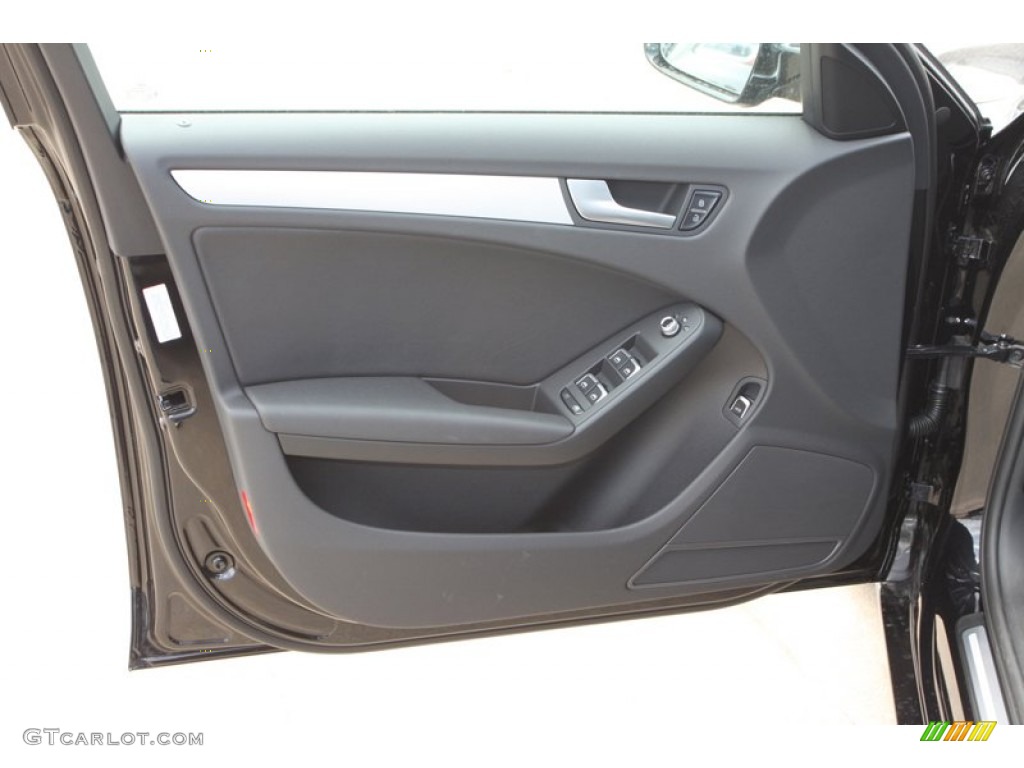 2013 Audi A4 2.0T quattro Sedan Black Door Panel Photo #80255651