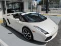 2007 Pearl White Lamborghini Gallardo Spyder  photo #9