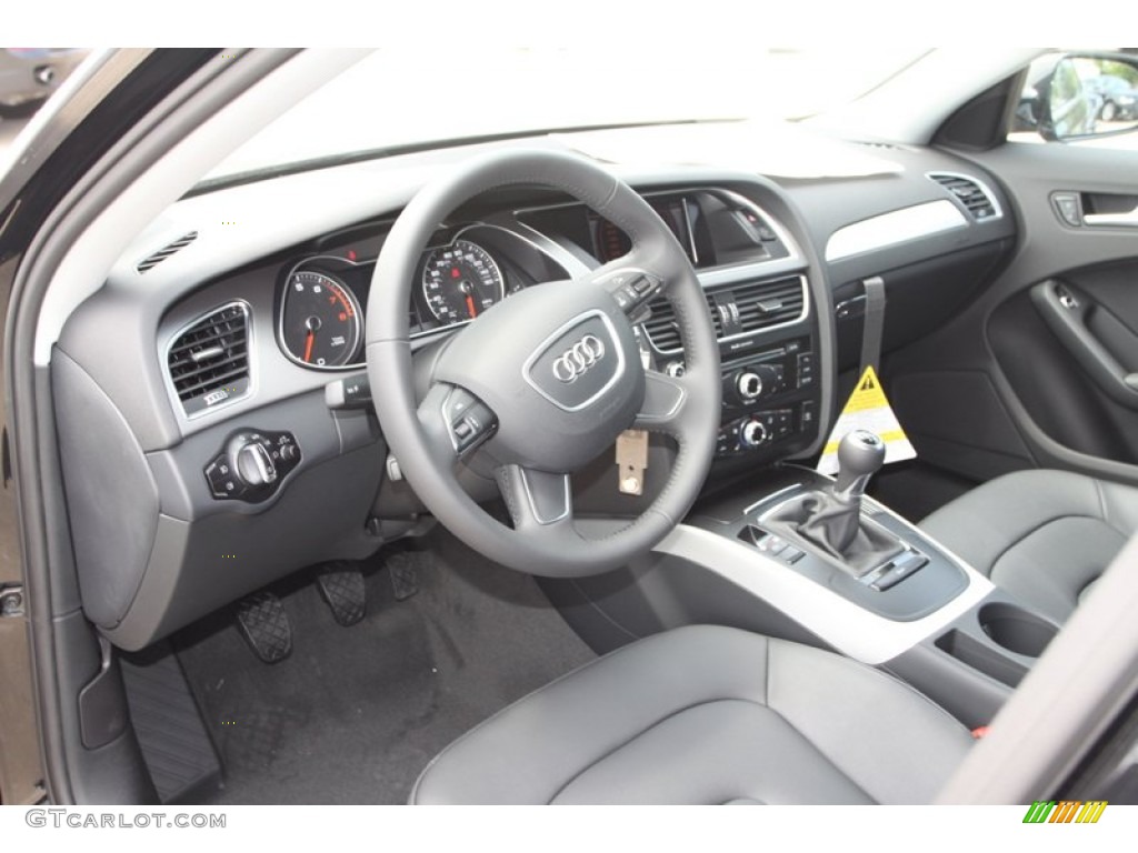 Black Interior 2013 Audi A4 2.0T quattro Sedan Photo #80255666