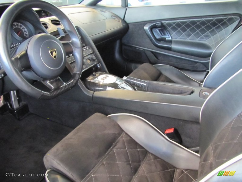 Nero Perseus Interior 2007 Lamborghini Gallardo Spyder Photo #80255826