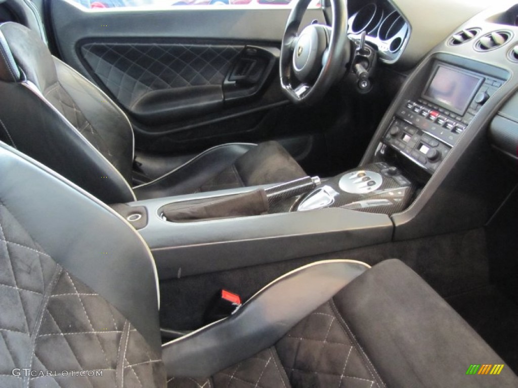 Nero Perseus Interior 2007 Lamborghini Gallardo Spyder Photo #80255859