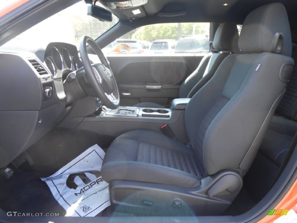 2011 Challenger SE - Toxic Orange Pearl / Dark Slate Gray photo #10