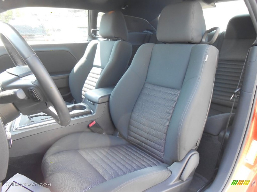 2011 Challenger SE - Toxic Orange Pearl / Dark Slate Gray photo #11