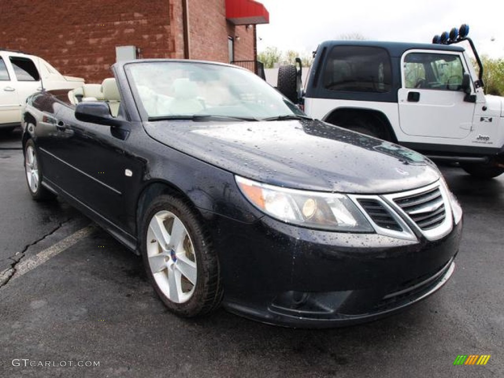 Jet Black Metallic 2011 Saab 9-3 2.0T Convertible Exterior Photo #80256821