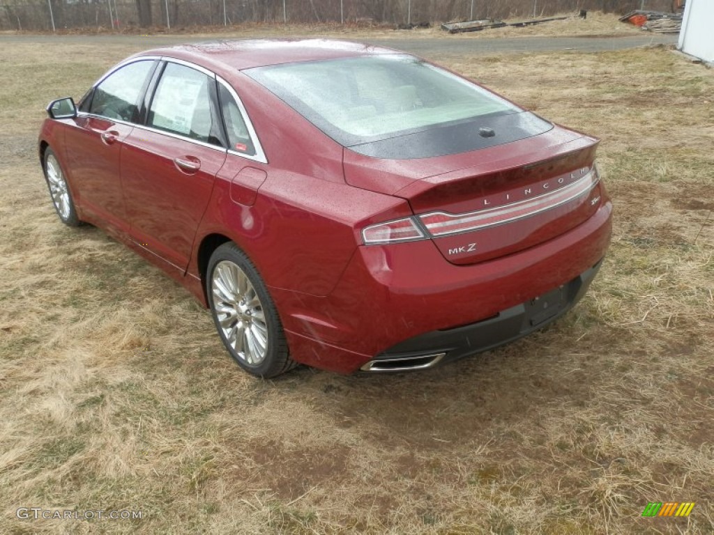 2013 MKZ 2.0L EcoBoost AWD - Ruby Red / Light Dune photo #6