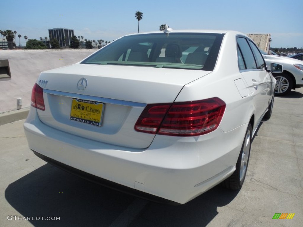 2014 E 350 Sedan - Diamond White Metallic / Silk Beige/Espresso Brown photo #4