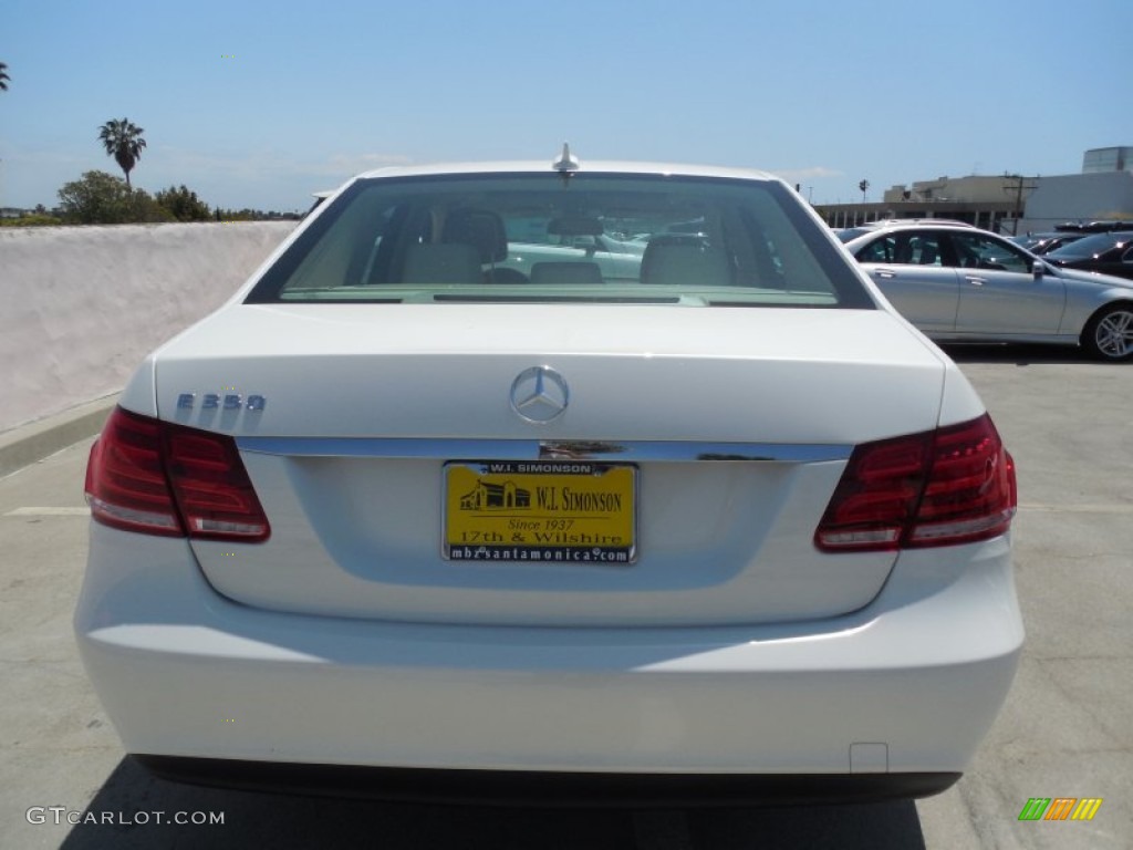 2014 E 350 Sedan - Diamond White Metallic / Silk Beige/Espresso Brown photo #5