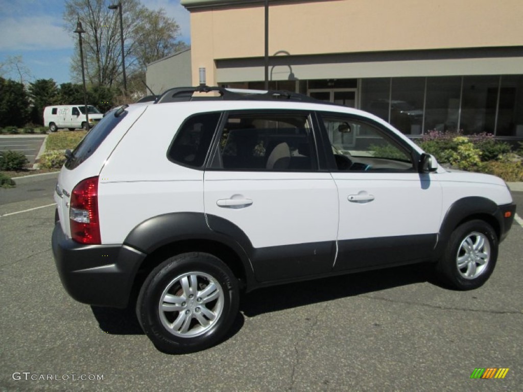 2007 Tucson SE 4WD - Stone White / Beige photo #8