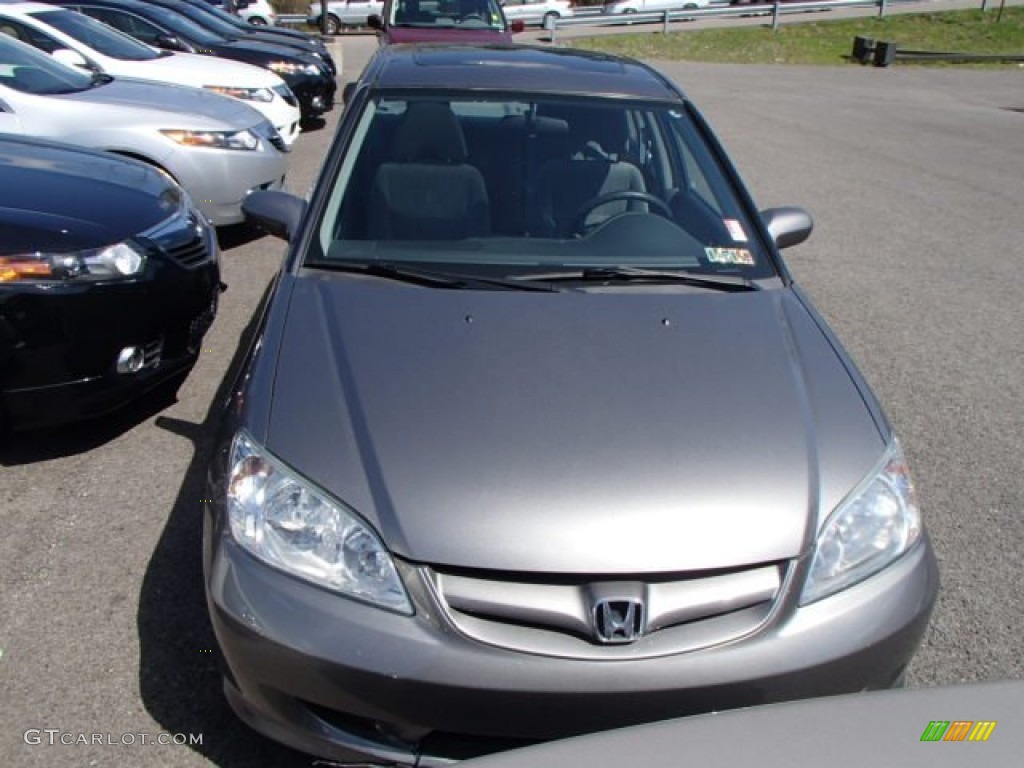2005 Civic EX Sedan - Magnesium Metallic / Gray photo #2