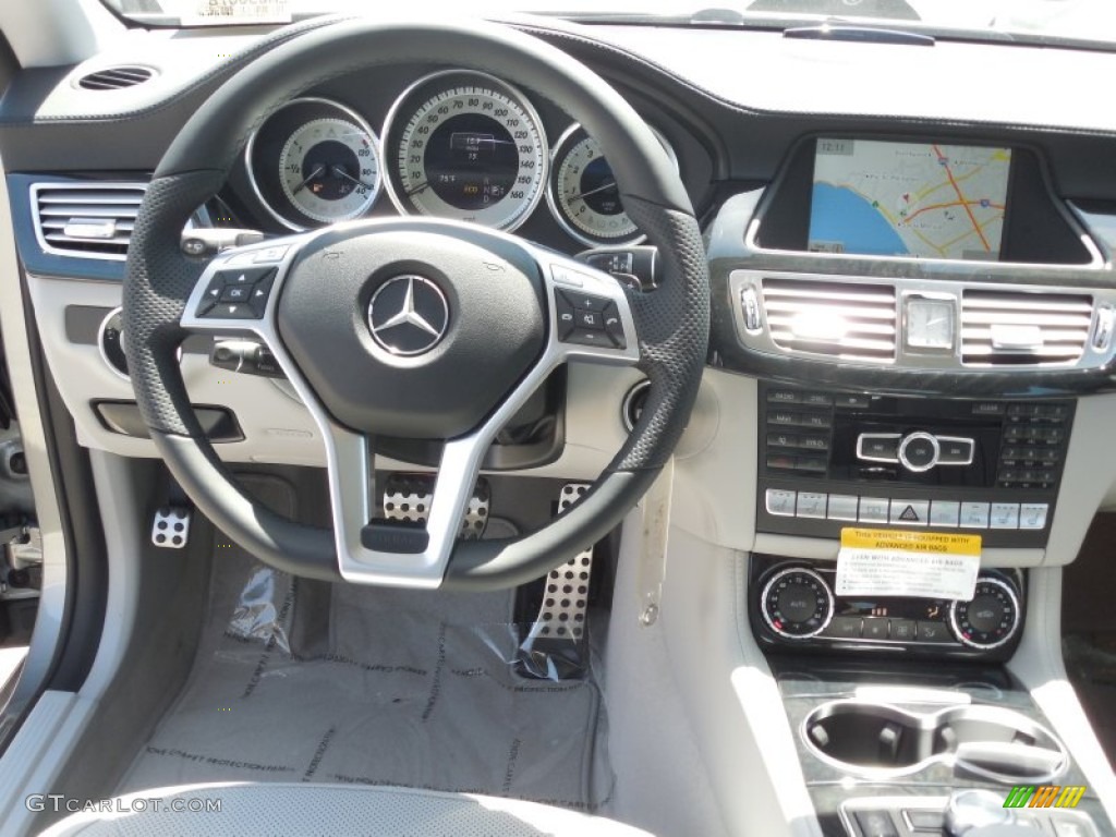 2014 Mercedes-Benz CLS 550 Coupe Ash/Black Dashboard Photo #80257796