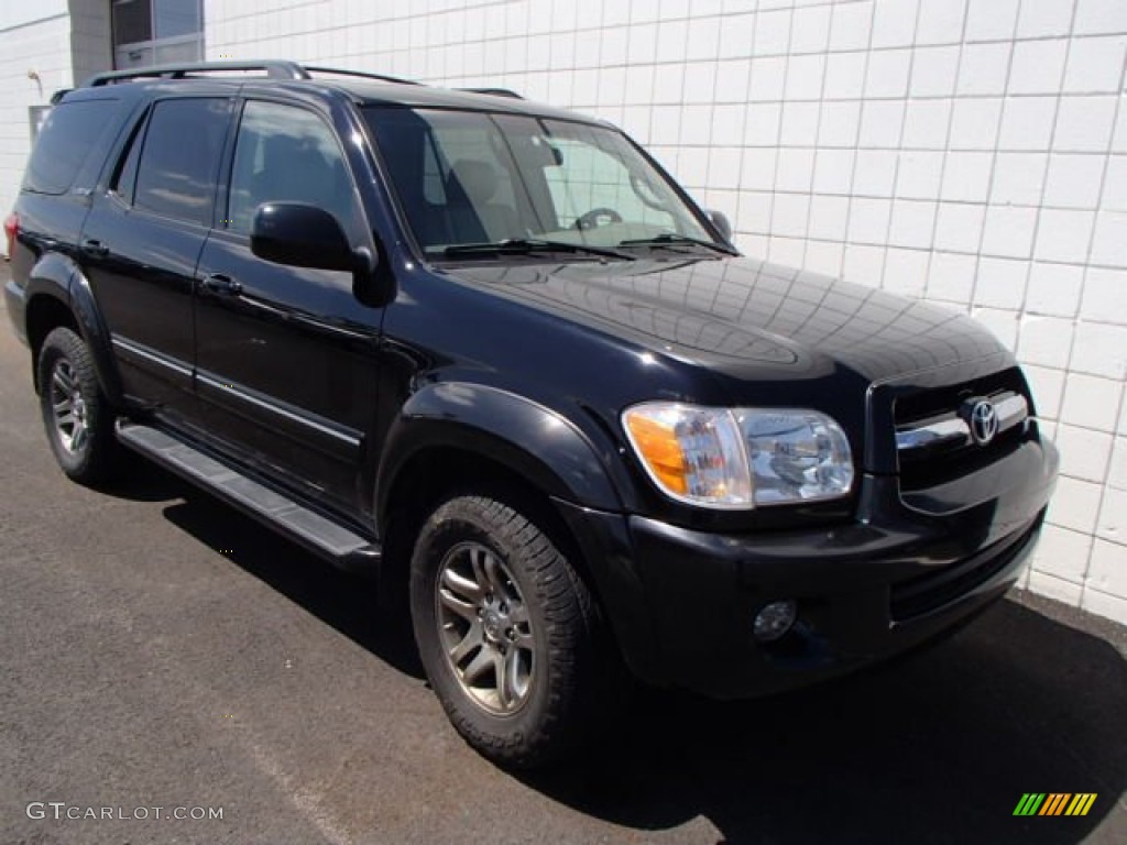 2005 Sequoia Limited 4WD - Black / Light Charcoal photo #1