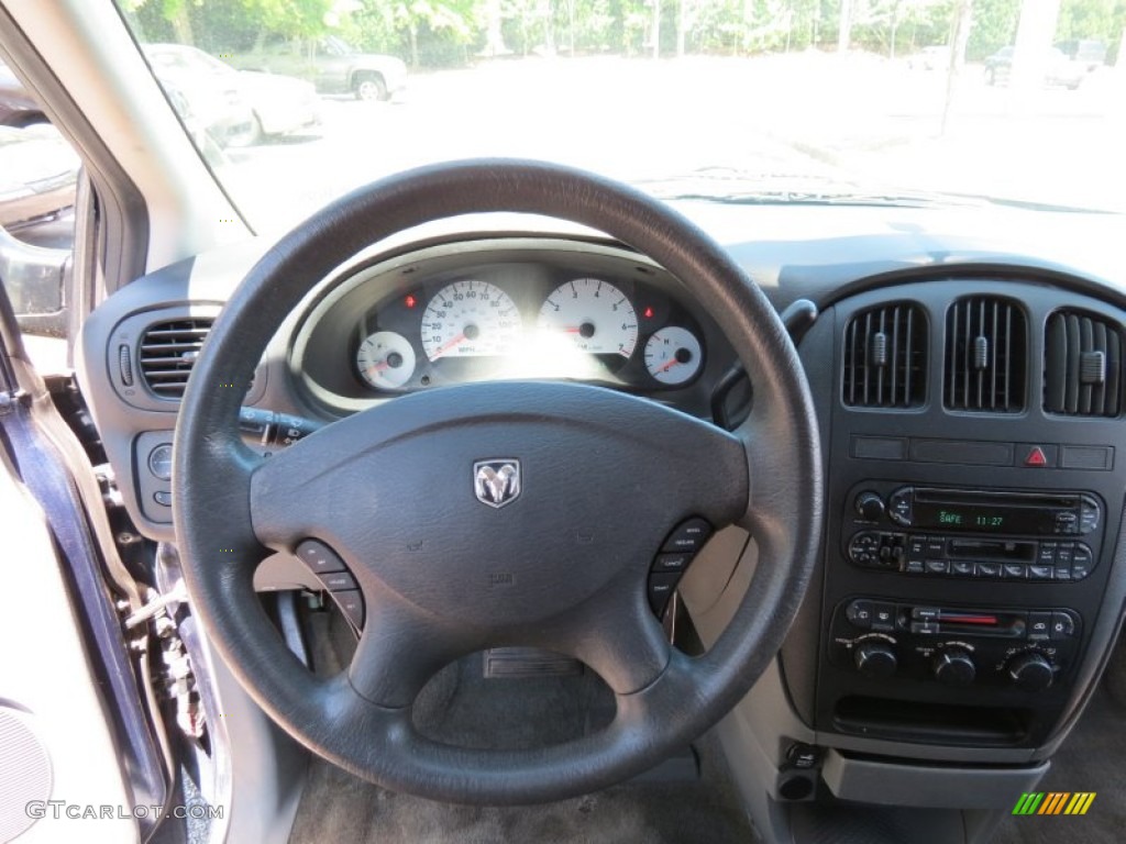 2005 Dodge Grand Caravan SE Medium Slate Gray Steering Wheel Photo #80259021