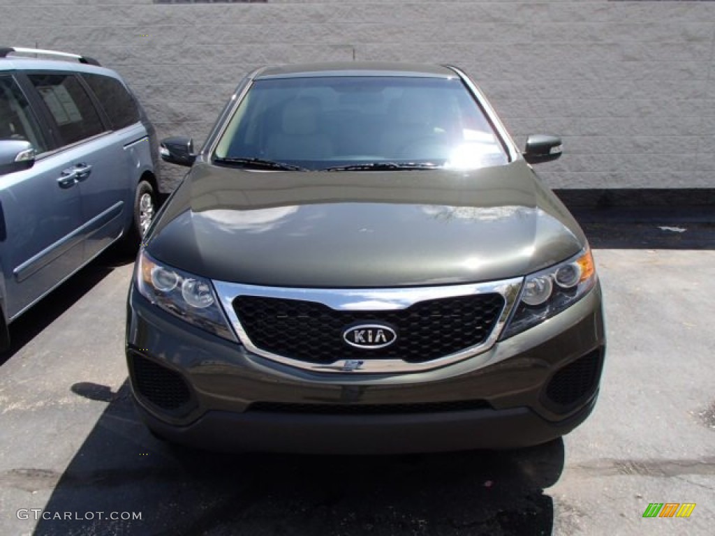 2013 Sorento LX AWD - Tuscan Olive / Black photo #2