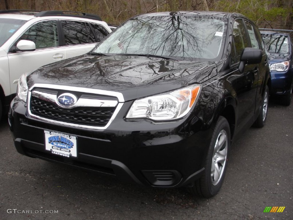 2014 Forester 2.5i - Crystal Black Silica / Black photo #1