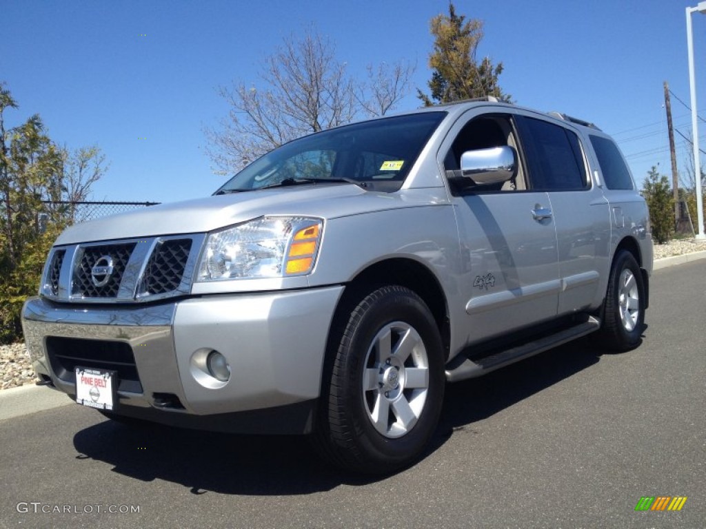 2004 Armada LE 4x4 - Silver Lightning Metallic / Steel/Titanium photo #1