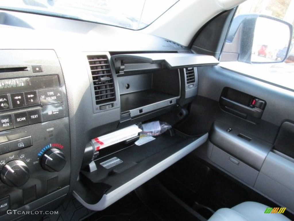 2010 Tundra Double Cab 4x4 - Super White / Graphite Gray photo #14