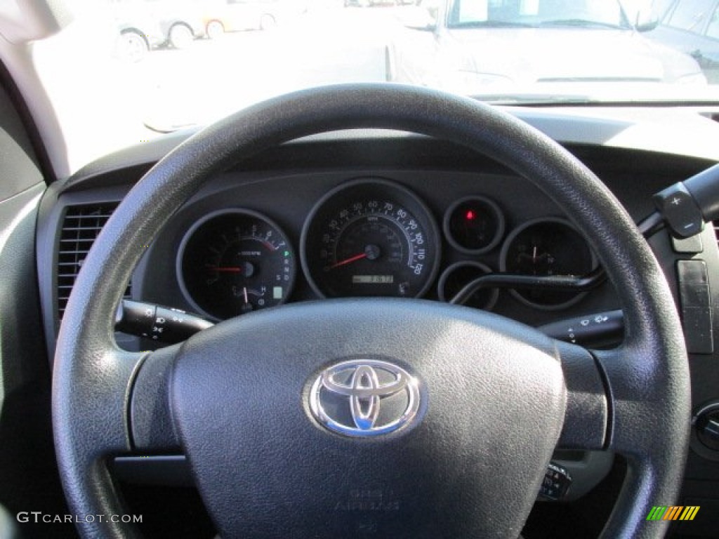 2010 Tundra Double Cab 4x4 - Super White / Graphite Gray photo #17