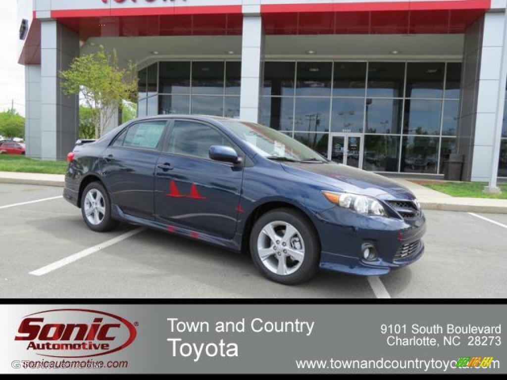 2013 Corolla S - Nautical Blue Metallic / Dark Charcoal photo #1