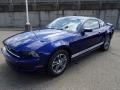 2014 Deep Impact Blue Ford Mustang V6 Premium Coupe  photo #4