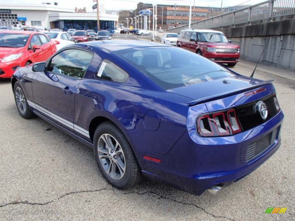 Deep Impact Blue 2014 Ford Mustang V6 Premium Coupe Exterior Photo #80266118