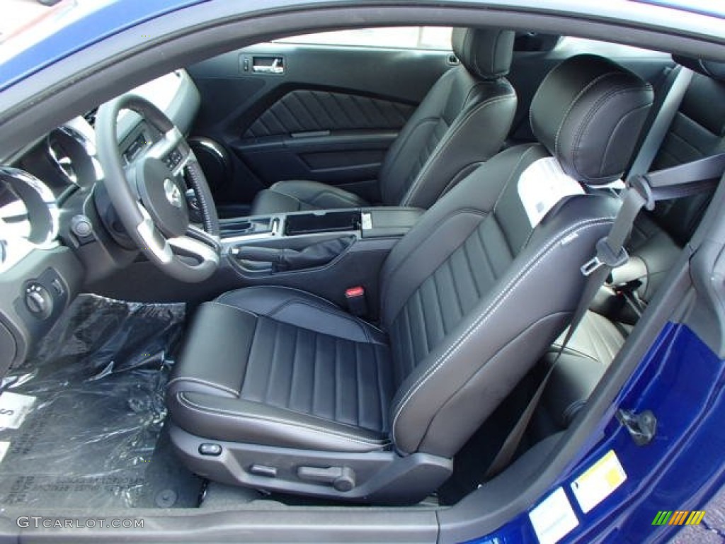 Charcoal Black Interior 2014 Ford Mustang V6 Premium Coupe Photo #80266201