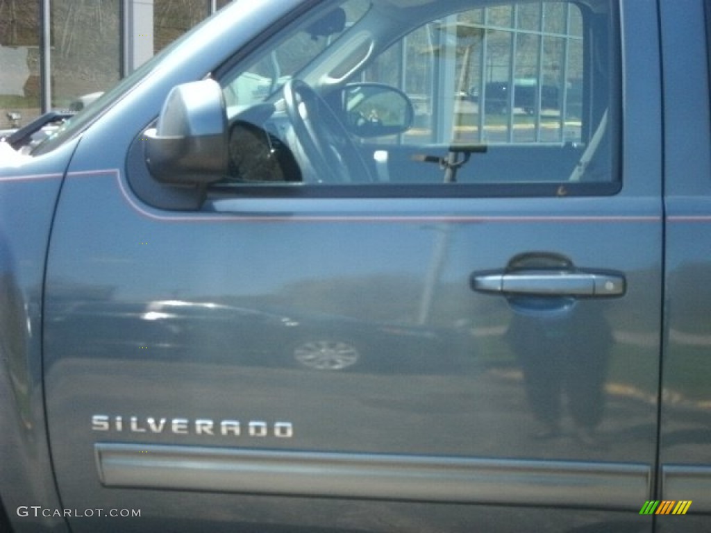 2010 Silverado 1500 LT Extended Cab 4x4 - Blue Granite Metallic / Ebony photo #7